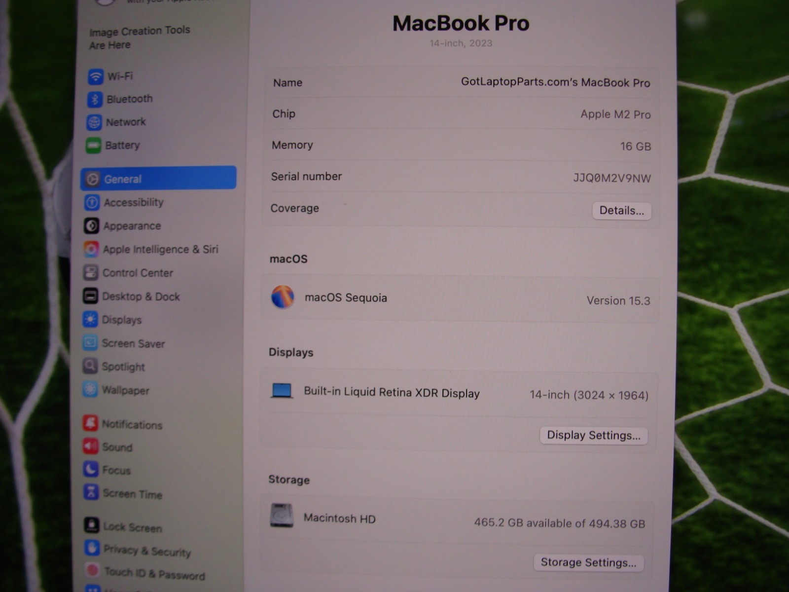Apple Macbook Pro 14″2023 A2779 M2 Pro 10CPU/16GPU 3.49GHz 16GB 512GB OS Sequoia
