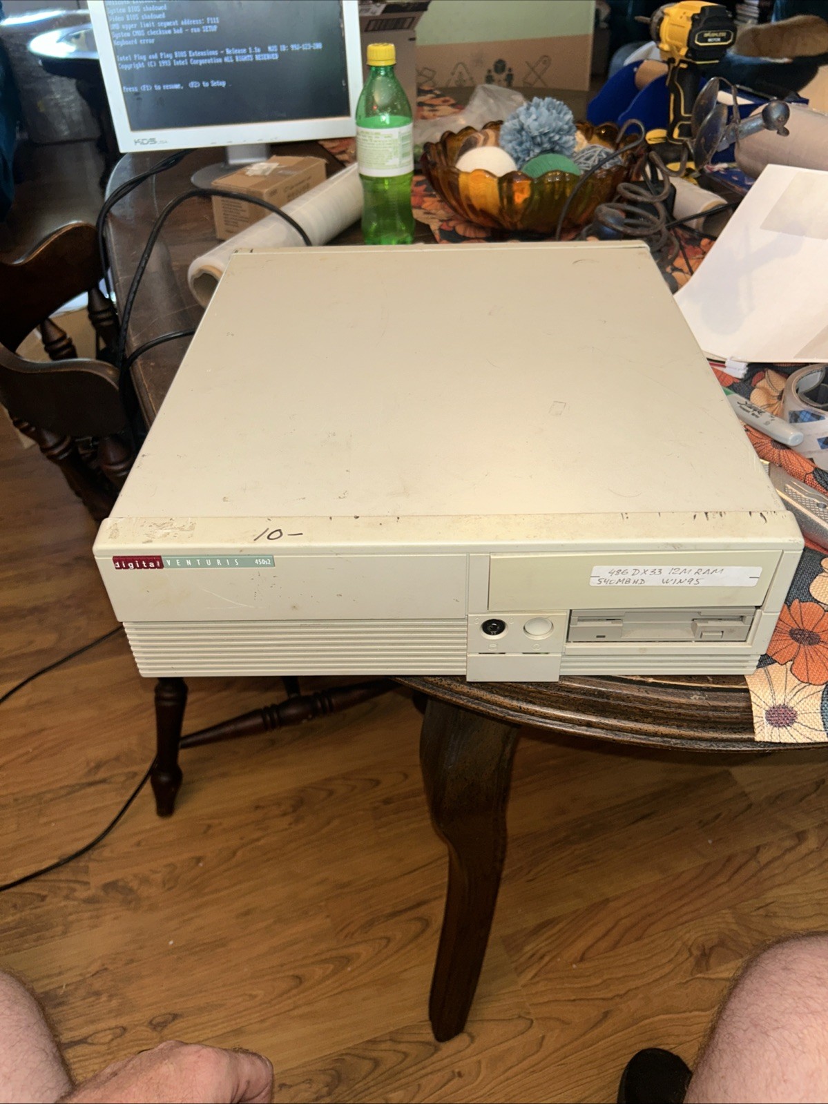 Digital Venturis 450 Computer DEC Powers On & Boots