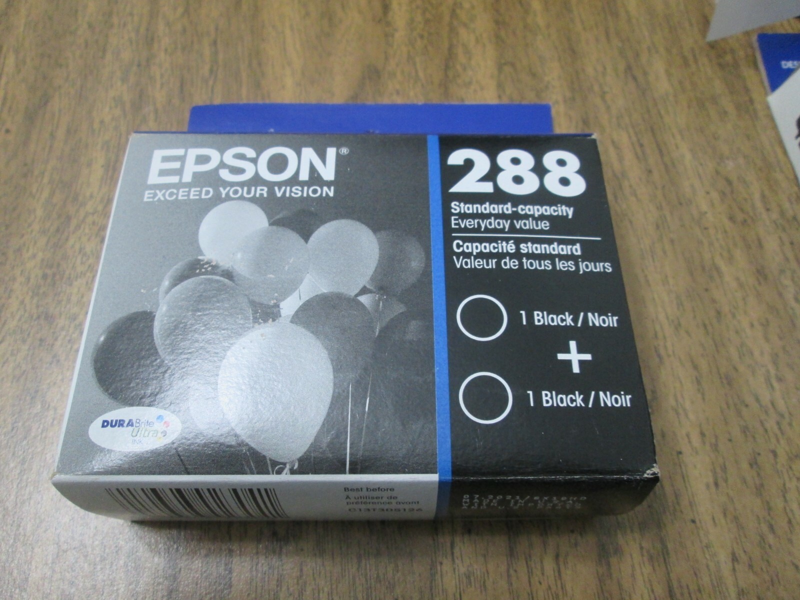 Epson DURABrite Ultra 288 (T288120-D2) Black Ink Cartridges, 2 Pack