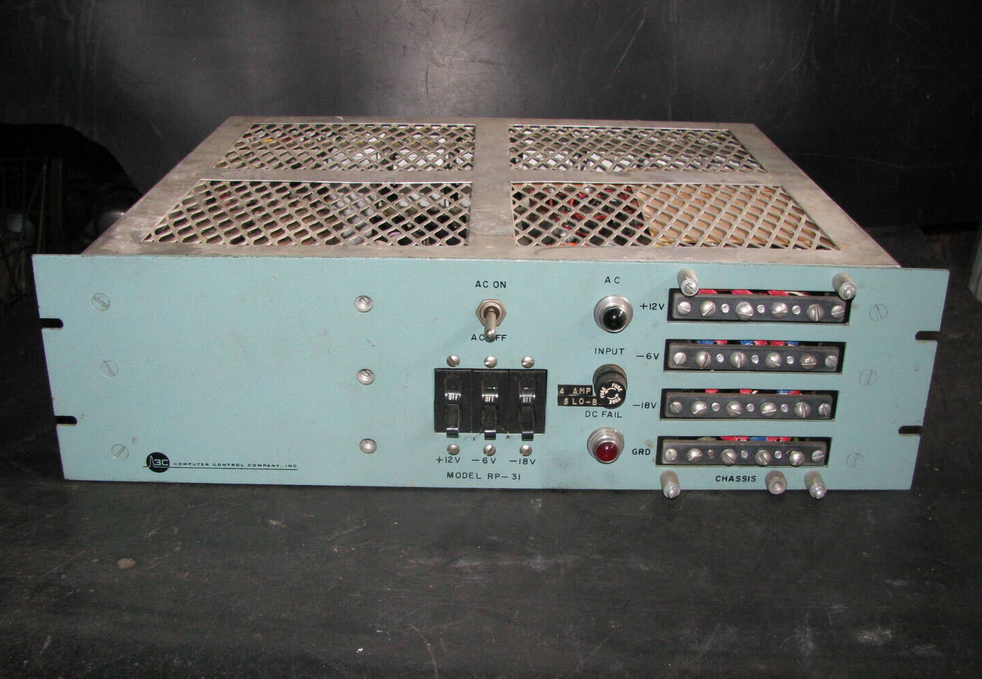 1960s 3C COMPUTER CONTROL Co RP31 S-BLOC POWER SUPPLY – DDP-24 MICROCOMPUTER vtg