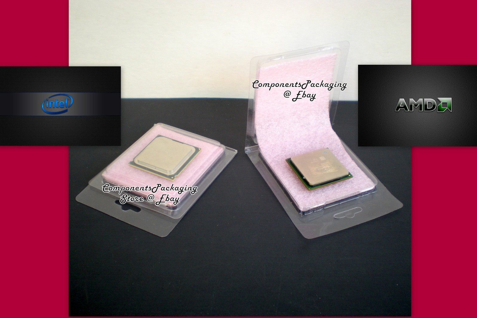Processor Clamshell for Intel AMD CPU’s – Sold in Lot of 10 25 40 80 & 250 – New