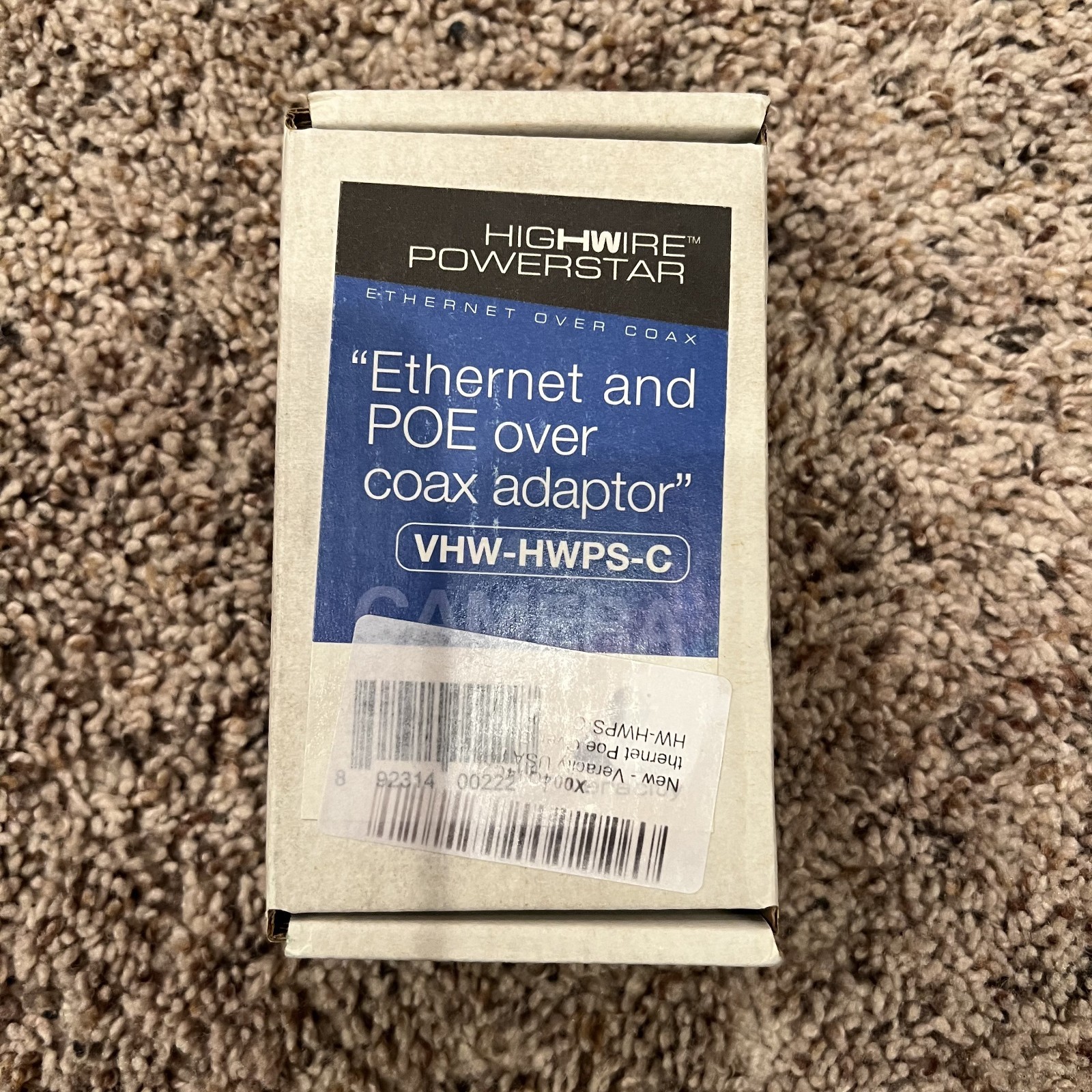 Veracity VHW-HWPS-C HIGHWIRE Powerstar Ethernet and PoE Over Coax Camera Unit