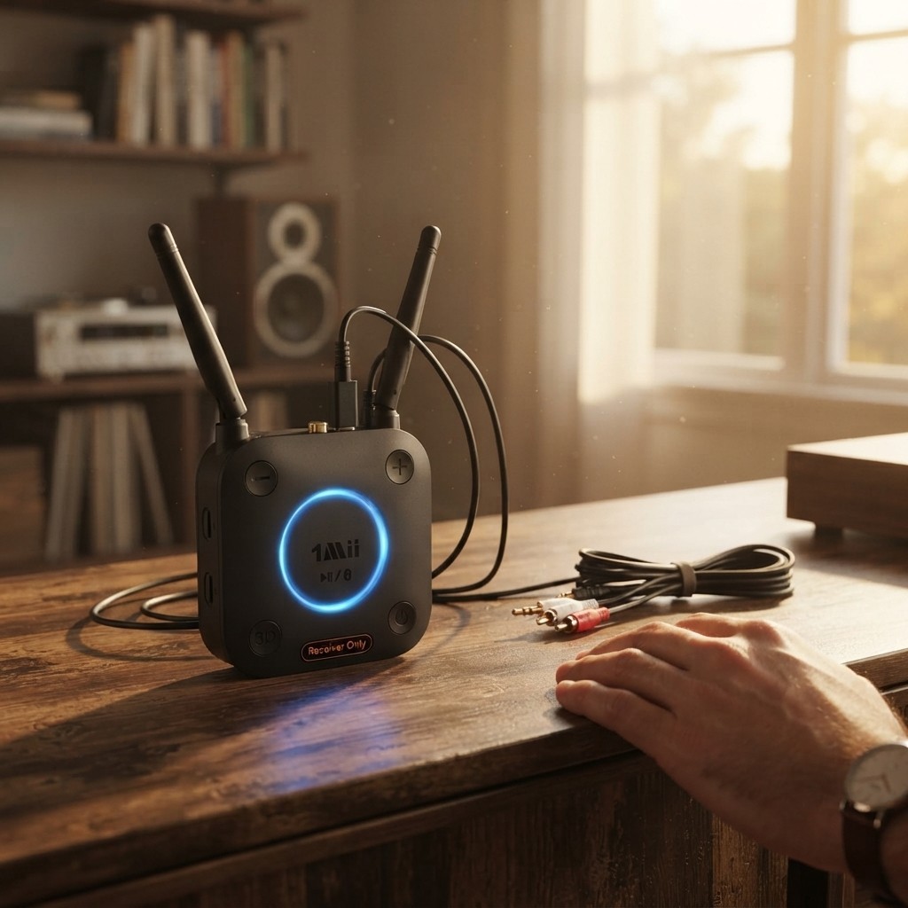 B06Pro Bluetooth Audio Receiver with Easy Setup & Voice Command for Home Stereo