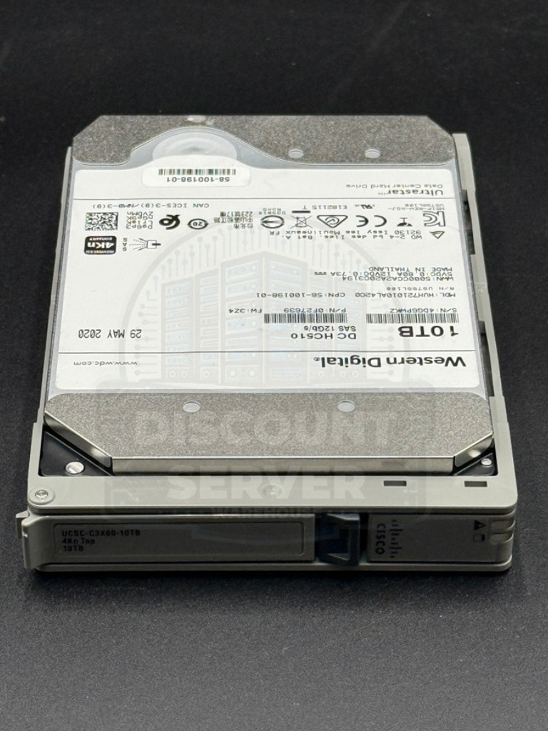 WD HGST DC HC510 10TB 7.2K 12G SAS 4kn 3.5in HDD UCS-HD10T7KL4KN 98% -100%