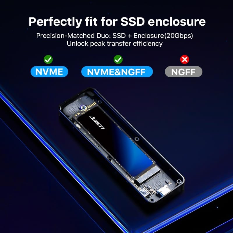 M.2 NVMe PCIe Gen3x4 SSD 1TB, Read Speed up to 3500MB/s, SLC Cache TLC 3D NAN…