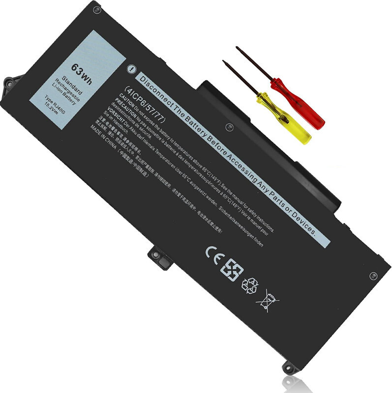 63Wh Battery for Dell 01K2CF 075X16 WY9DX P137G P137G001 P104F P104F001 F3T9T