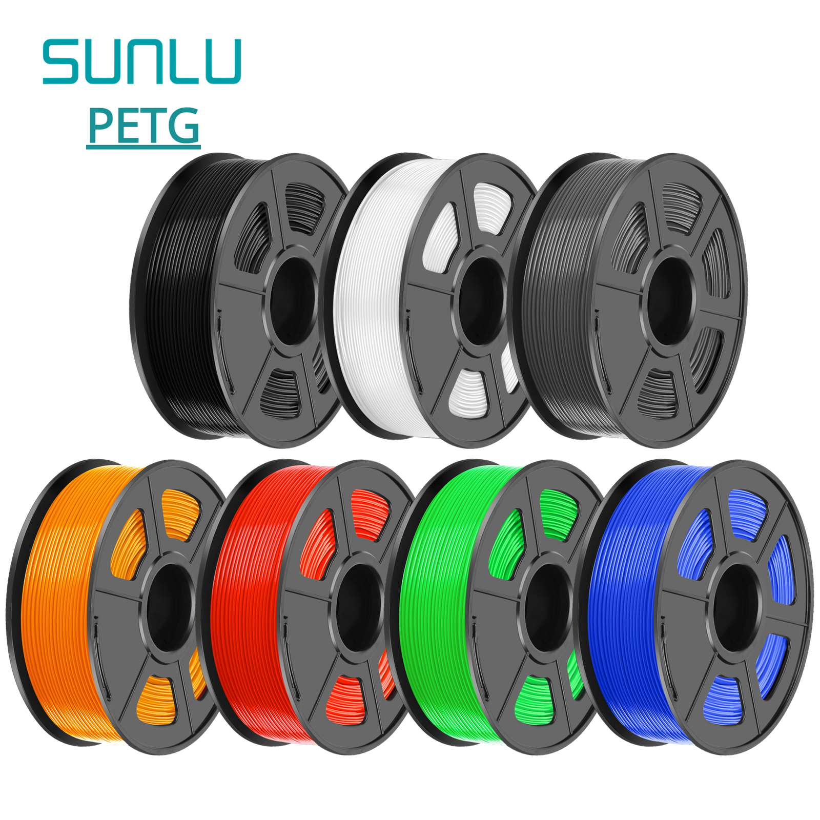 【BUY 6 GET 4 FREE,ADD 10】SUNLU PETG Filament toughness 1KG/2.2LBS For 3D Printer