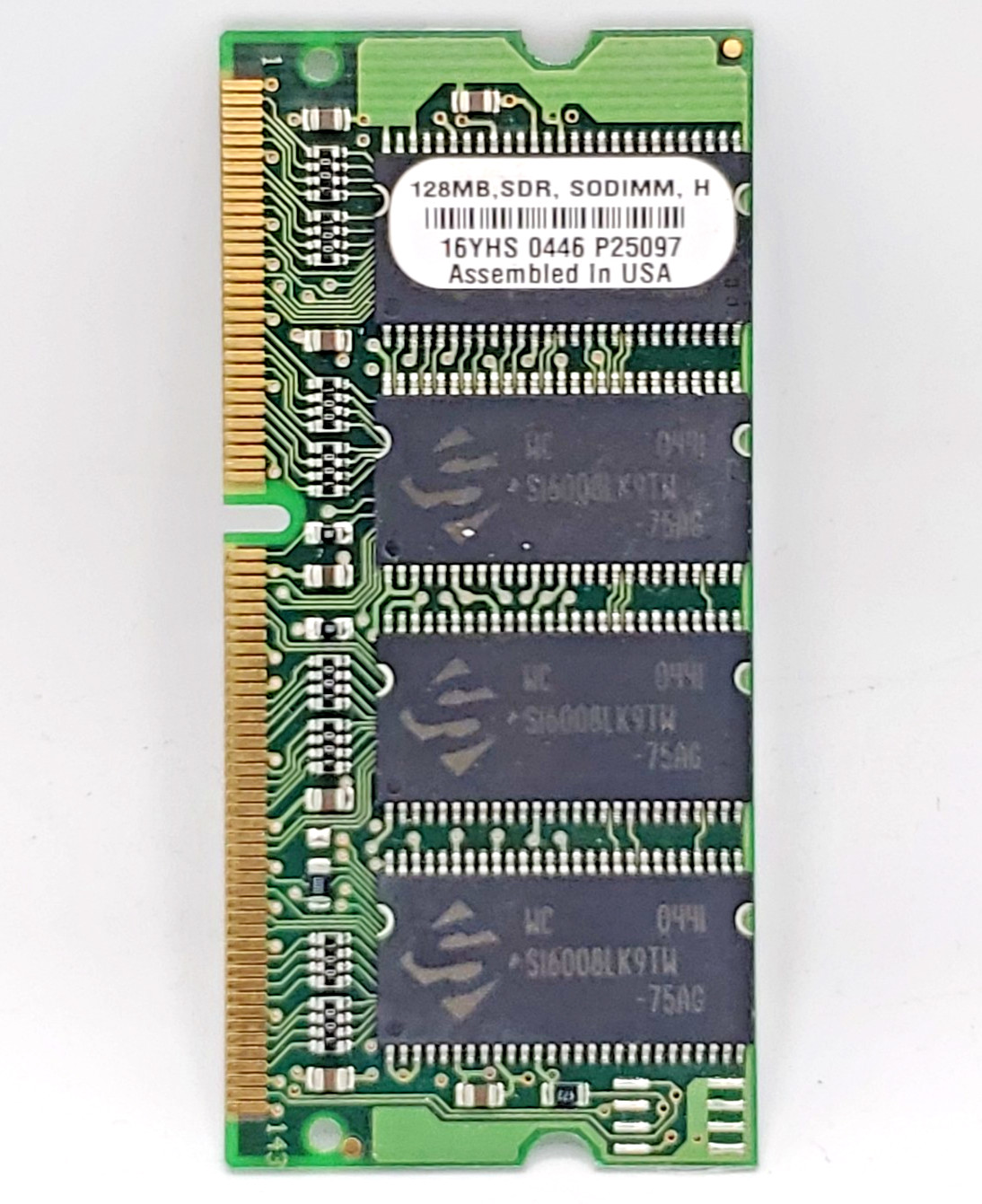 Vintage PC100 SODIMM 128MB Memory Module Laptop Simple Technology 144 pin