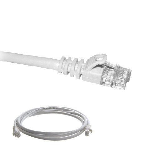 CAT6 Patch Cable White Ethernet LAN Modem Wire 10ft 20ft 50ft 100ft 200ft lot