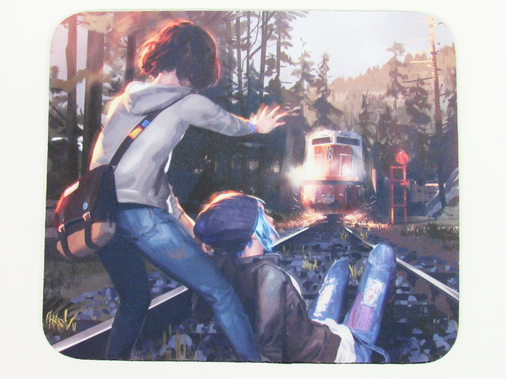 Life is Strange game Max and Chloe Train yard save concept art mousepad