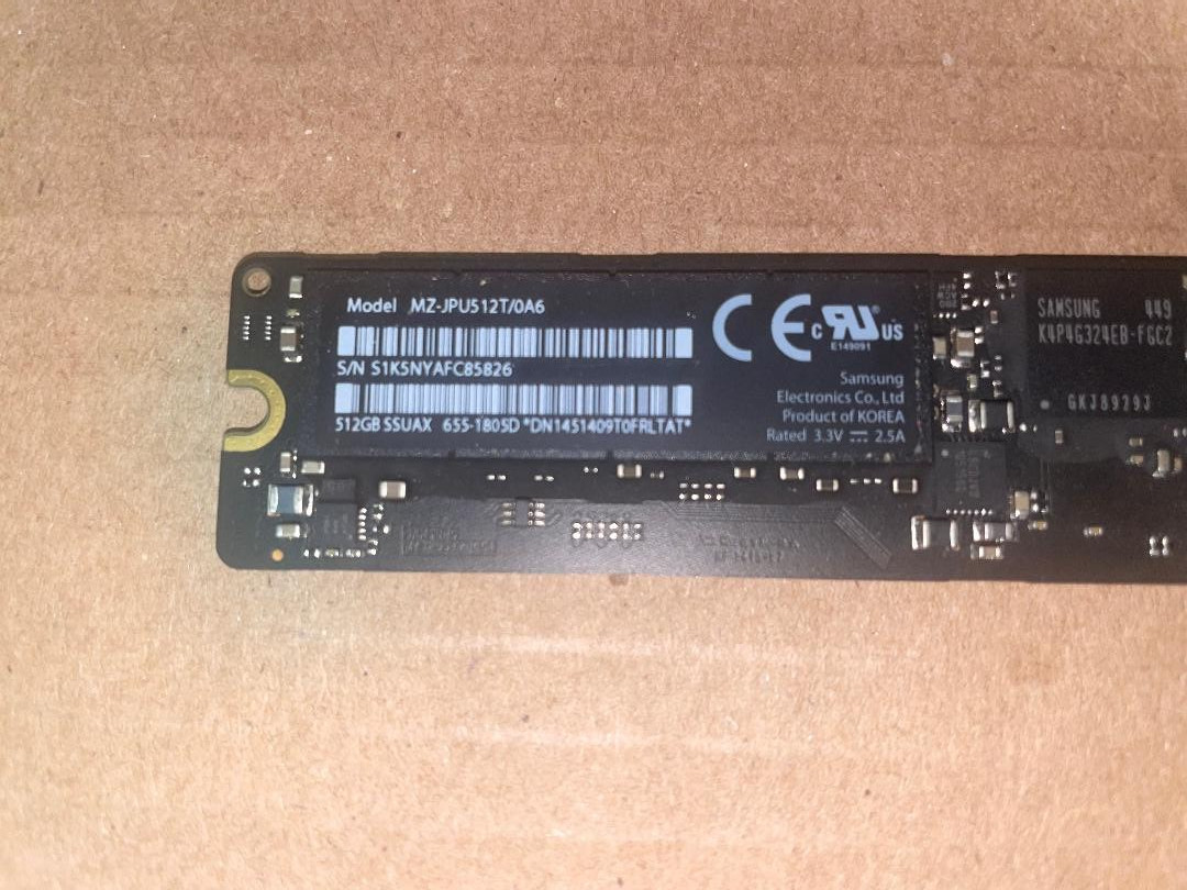 Apple Macbook Pro / Air (Late 2013 – Mid 2014) 512GB SSD Drive with Big Sur OS.