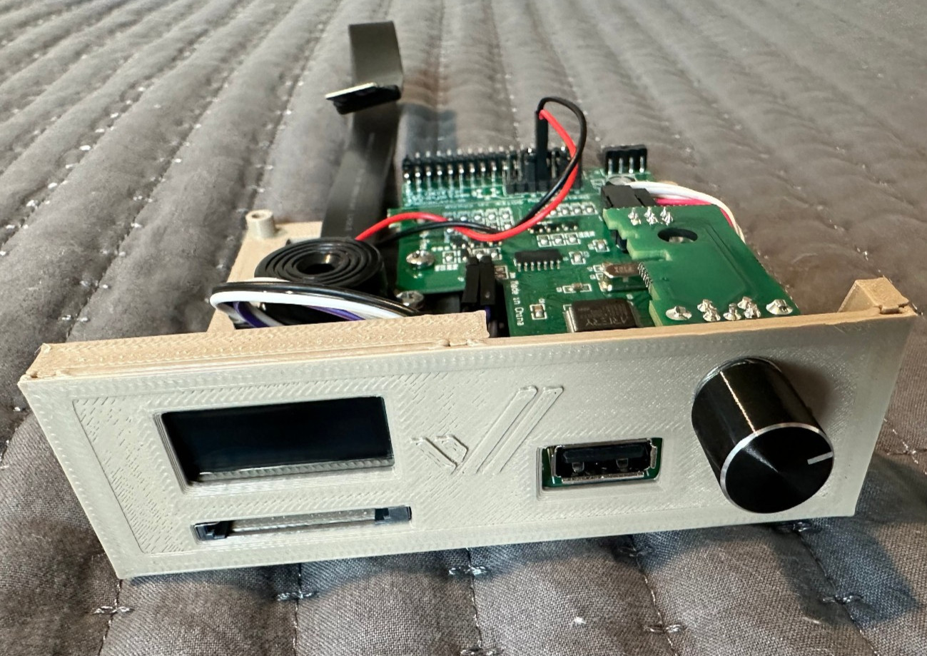 Amiga 2000 Gotek Floppy Drive .91in Display w/Rotary + SD + Speaker AT32F435