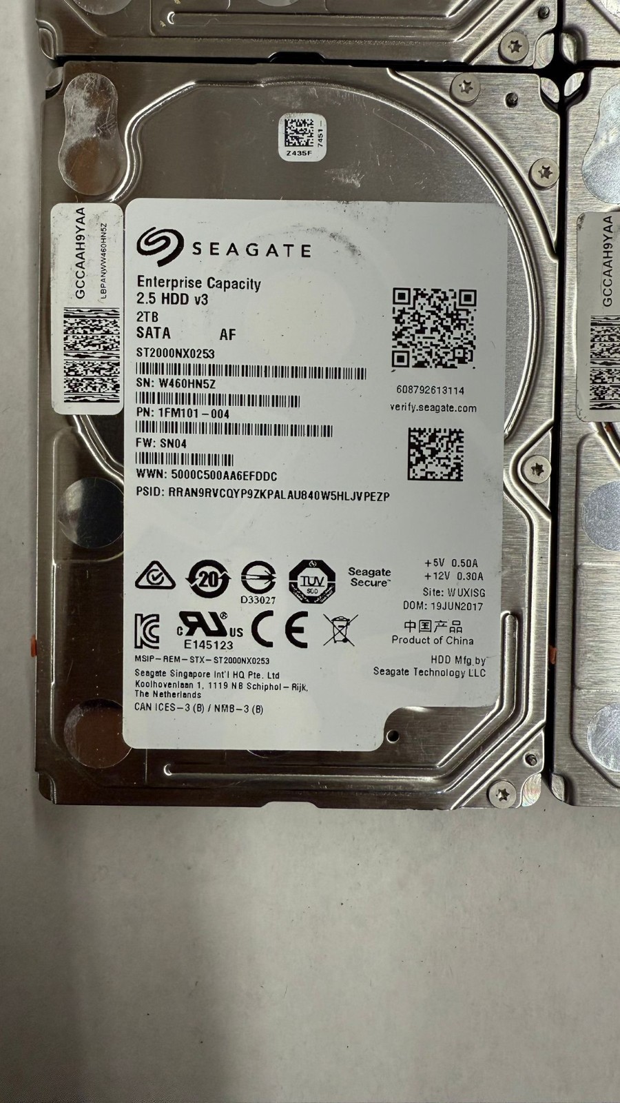 Seagate Enterprise ST2000NX0253 2TB 7.2K RPM 12GB/s SAS 2.5″ Server Hard Drive