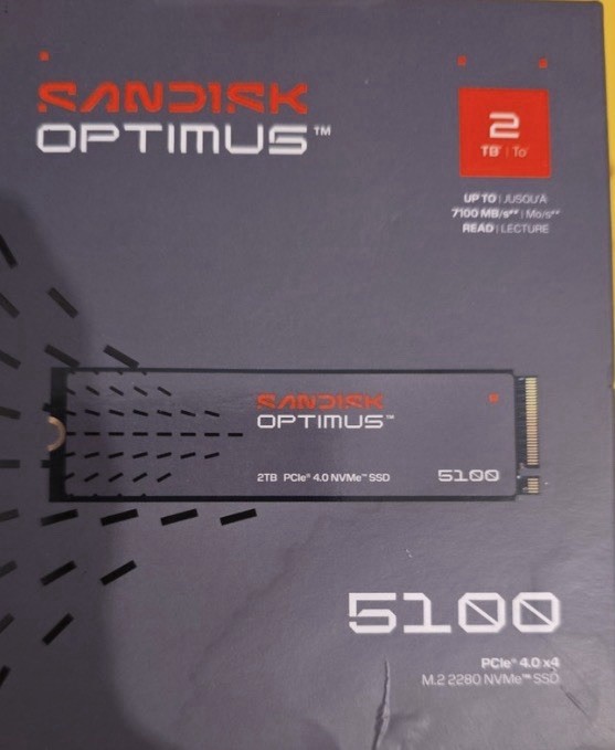 Sandisk Optimus 5100 2tb PCle 4.0 x4 M. 2 2280 NVMe SSD Brand New