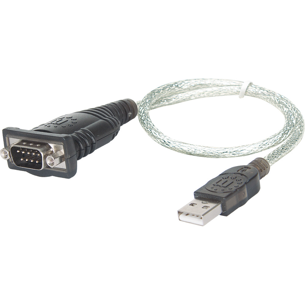 Manhattan 205146 USB to Serial Converter 18″ with Gold Plated Contacts