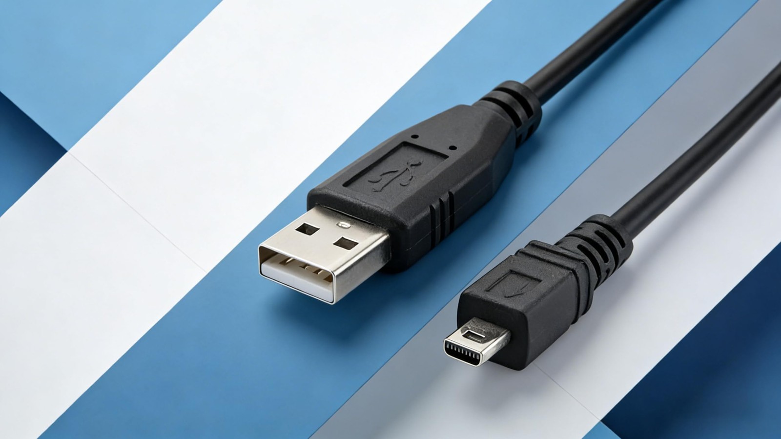 Wetco Black Durable 8 Pin Mini USB Cable 4.9ft – 2.0 A to 3 feet,
