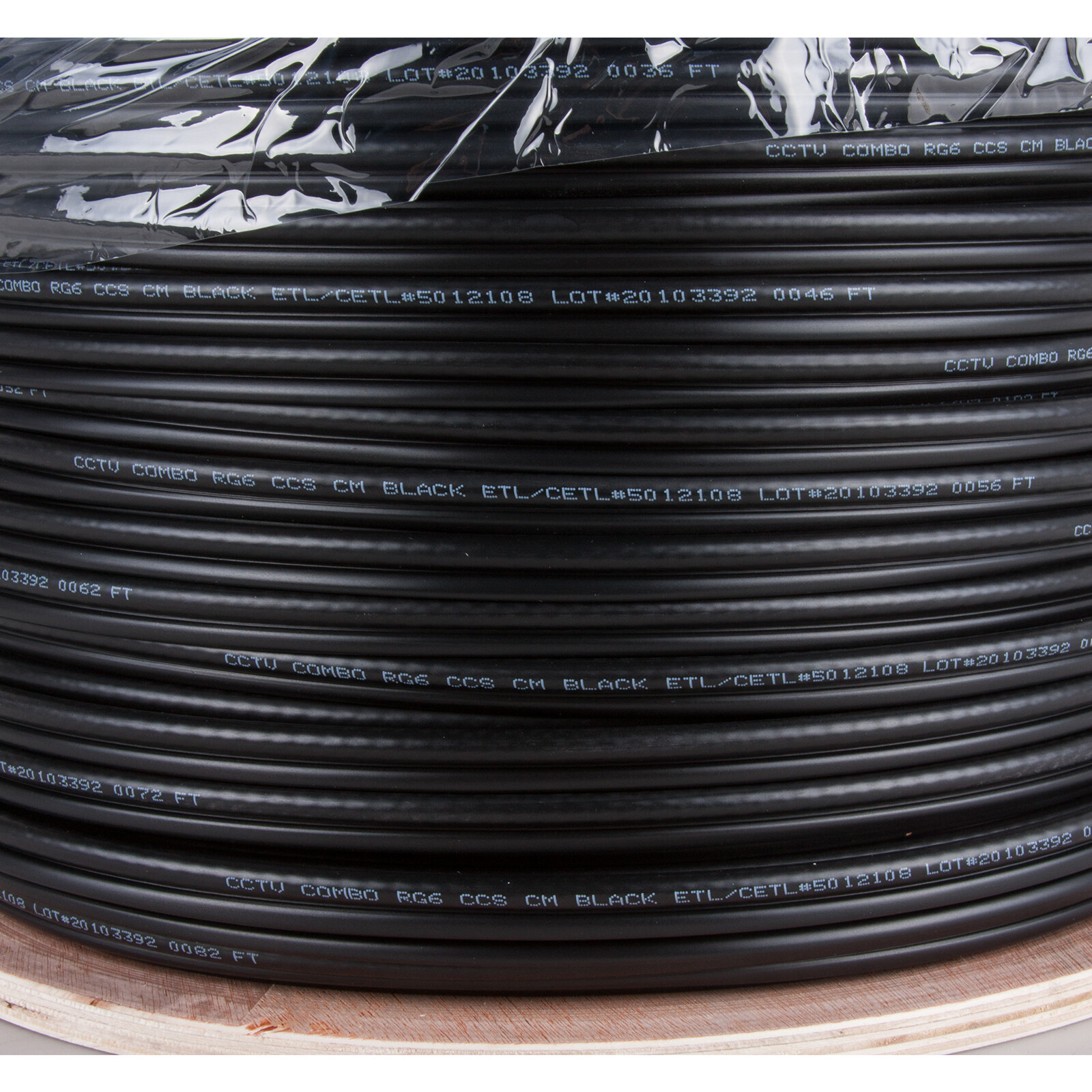 RG6 500ft 1000ft Combo Coaxial RG6/U 18 AWG 2 Conductors CCTV Cable
