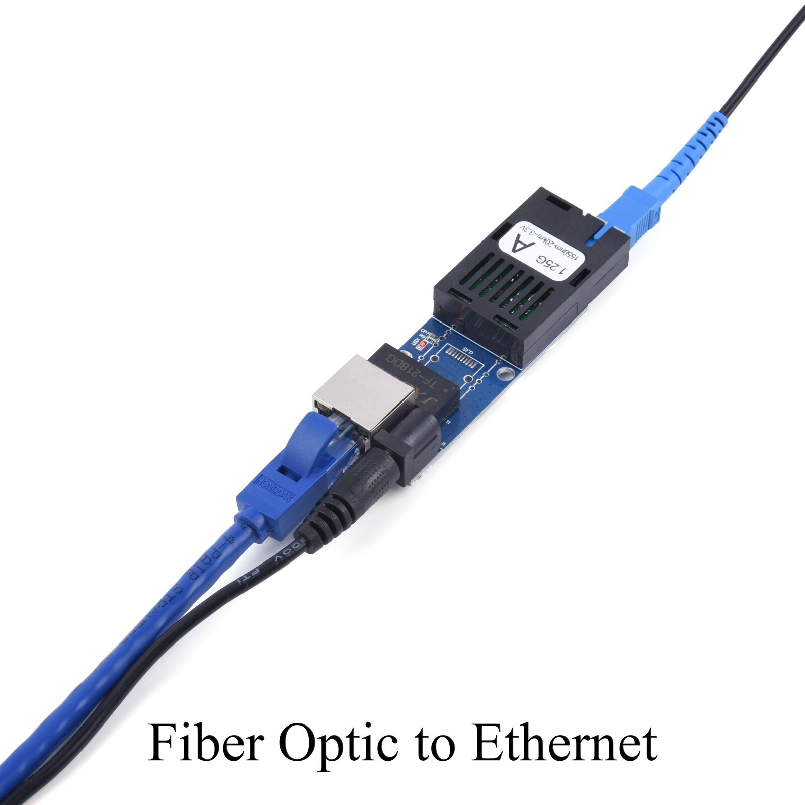 A Pair Gigabit Ethernet Media Converter Fiber Optic SC Port Singlemode 3Km 1.25G