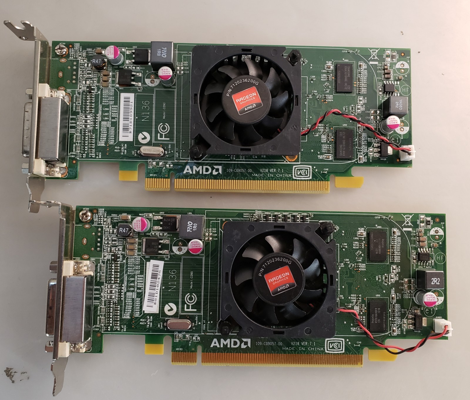 Pair of Dell AMD Radeon HD 6350 01CX3M 512MB DDR3 Graphics Card