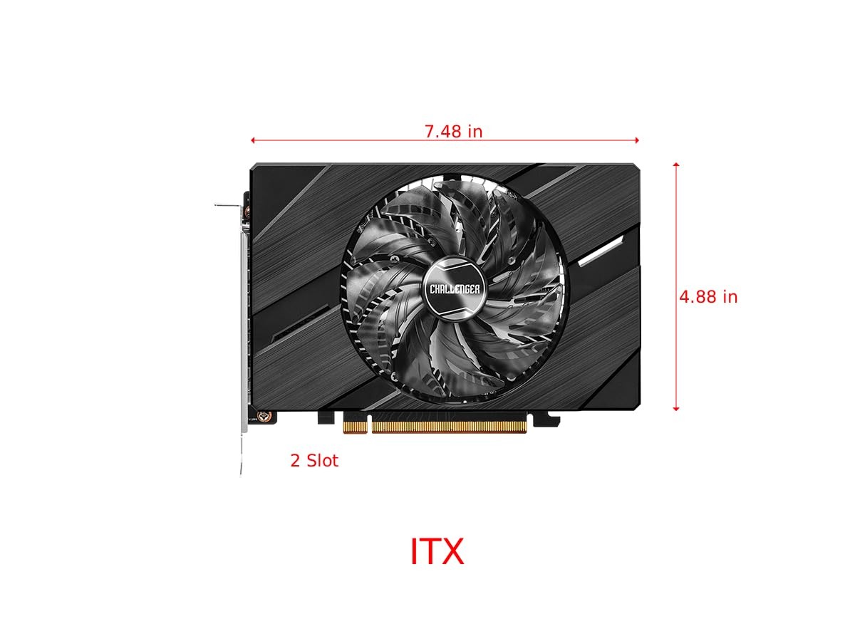 Intel Arc A380 Challenger ITX 6GB OC Graphics Card | Single Slot ITX | 2250 M…