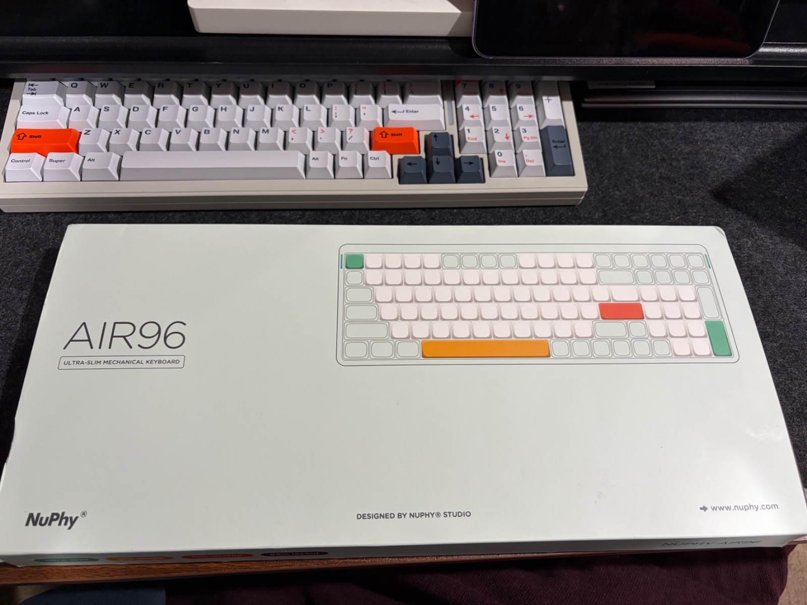 NuPhy Air96 Ultra-Slim Mechanical Keyboard: Low Profile switch, IONIC WHITE