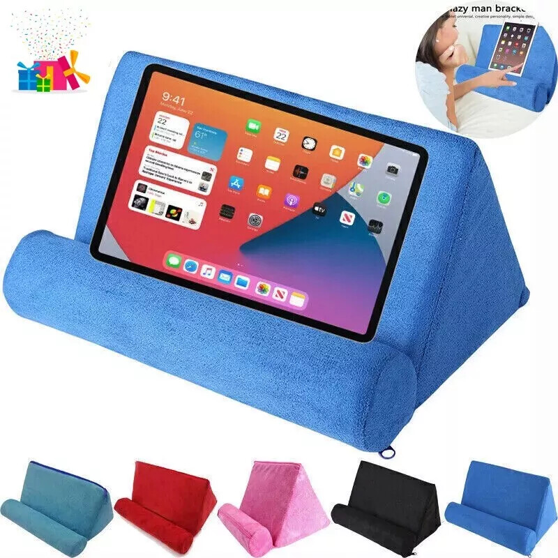 NEW IPad Laptop Holder Tablet Multi-Angle Soft Pillow Lap Stand Phone Cushion