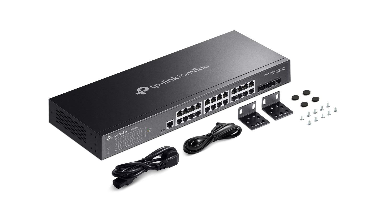 TP-Link TL-SG3428X 24-Port 1000Mbps Gigabit L2+ Managed Switch, 4 10GbE SFP+