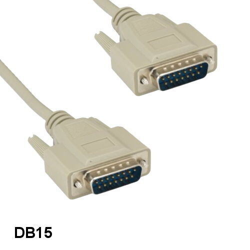 Kentek 6′ Feet DB15 Cable Cord 15 Pin 28 AWG Male to Male for Mac Monitor