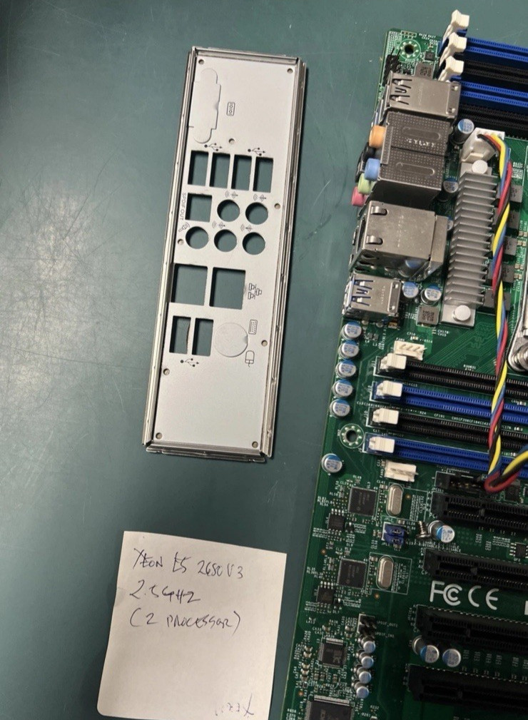 SUPERMICRO X10DAi Dual LGA Motherboard – 2x E5-2680 V3 CPU W/ SHIELD