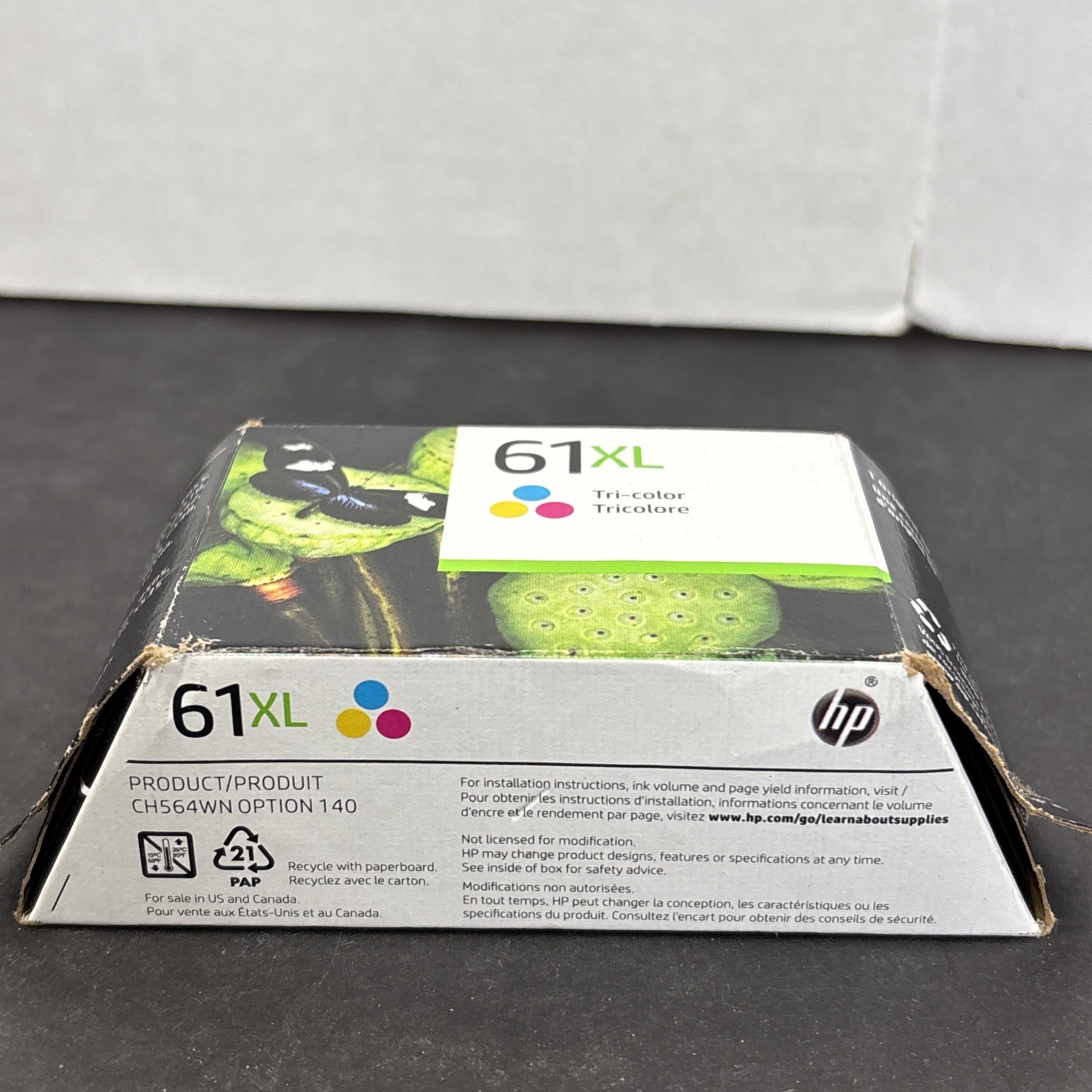 Genuine HP 61XL TRI-COLOR High Yield Ink Cartridge – Exp: 2/2025