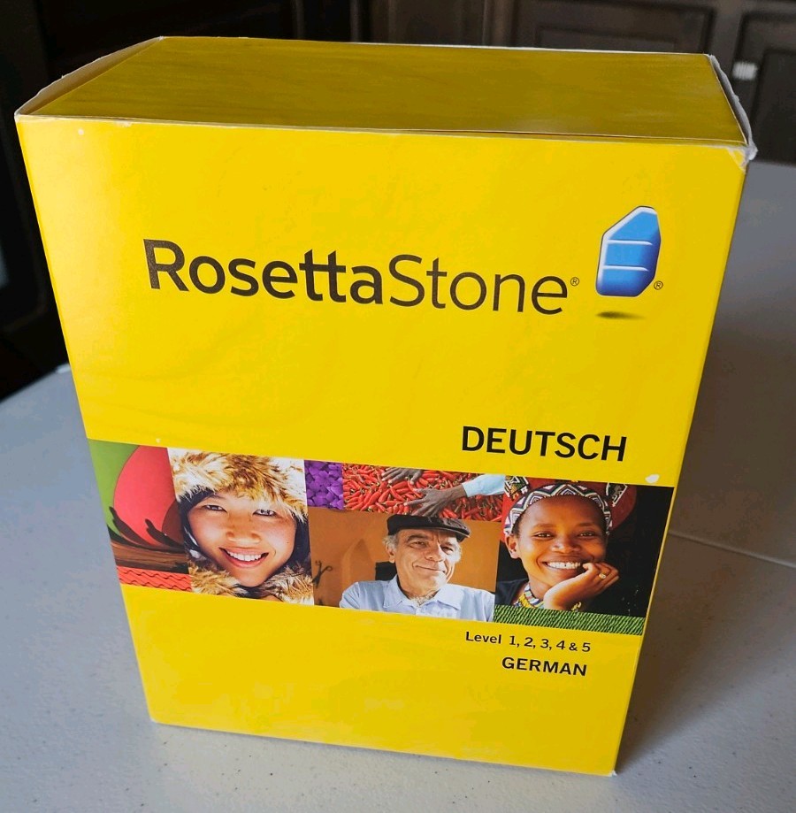 Rosetta Stone German Deutsch Levels 1-5 CD-ROM and Audio Companion – No Headset