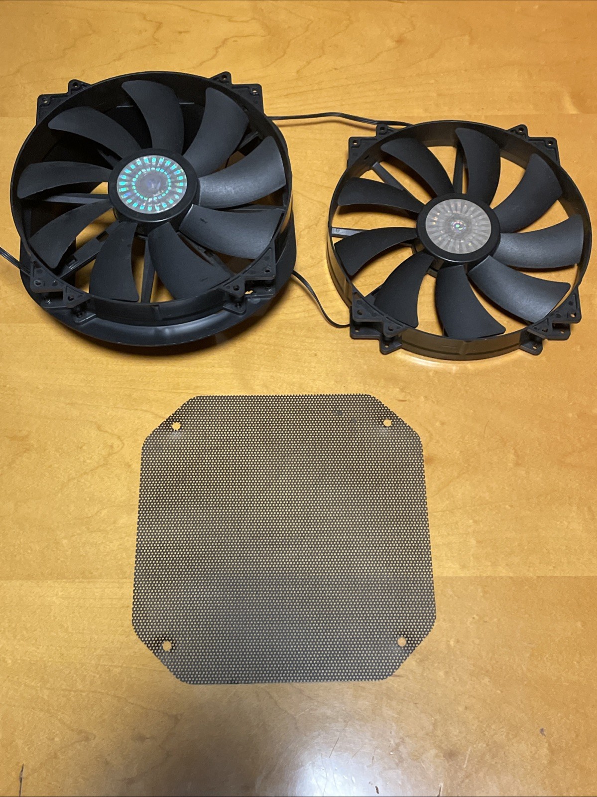 2x Cooler Master A20030-07CB-3MN-F1 230mm DC 12V 0.30A Cooling FAN Mesh Shroud