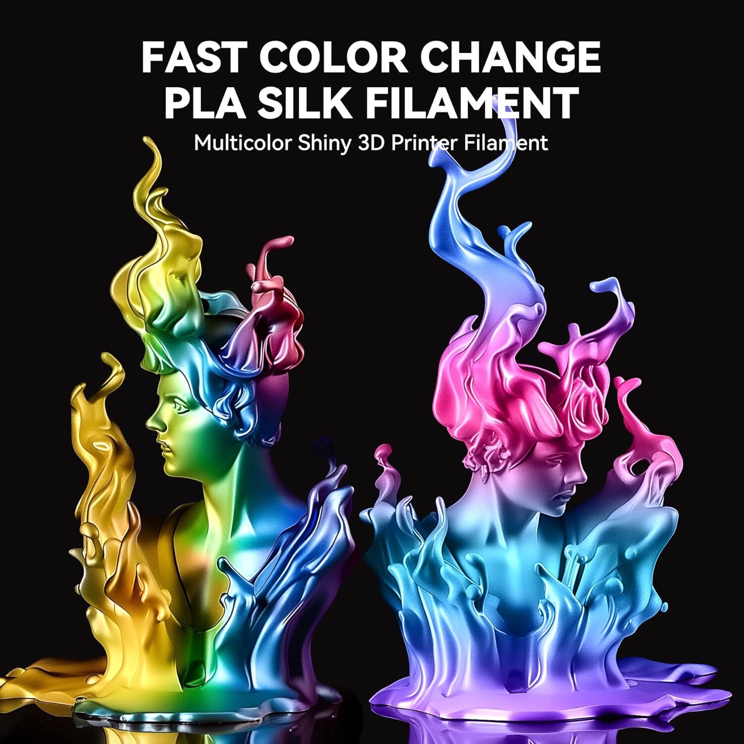 JAYO PLA Meta PETG PLA+ SILK ABS 3D Printer Filament 1.75mm 1KG 650G Tangle-free