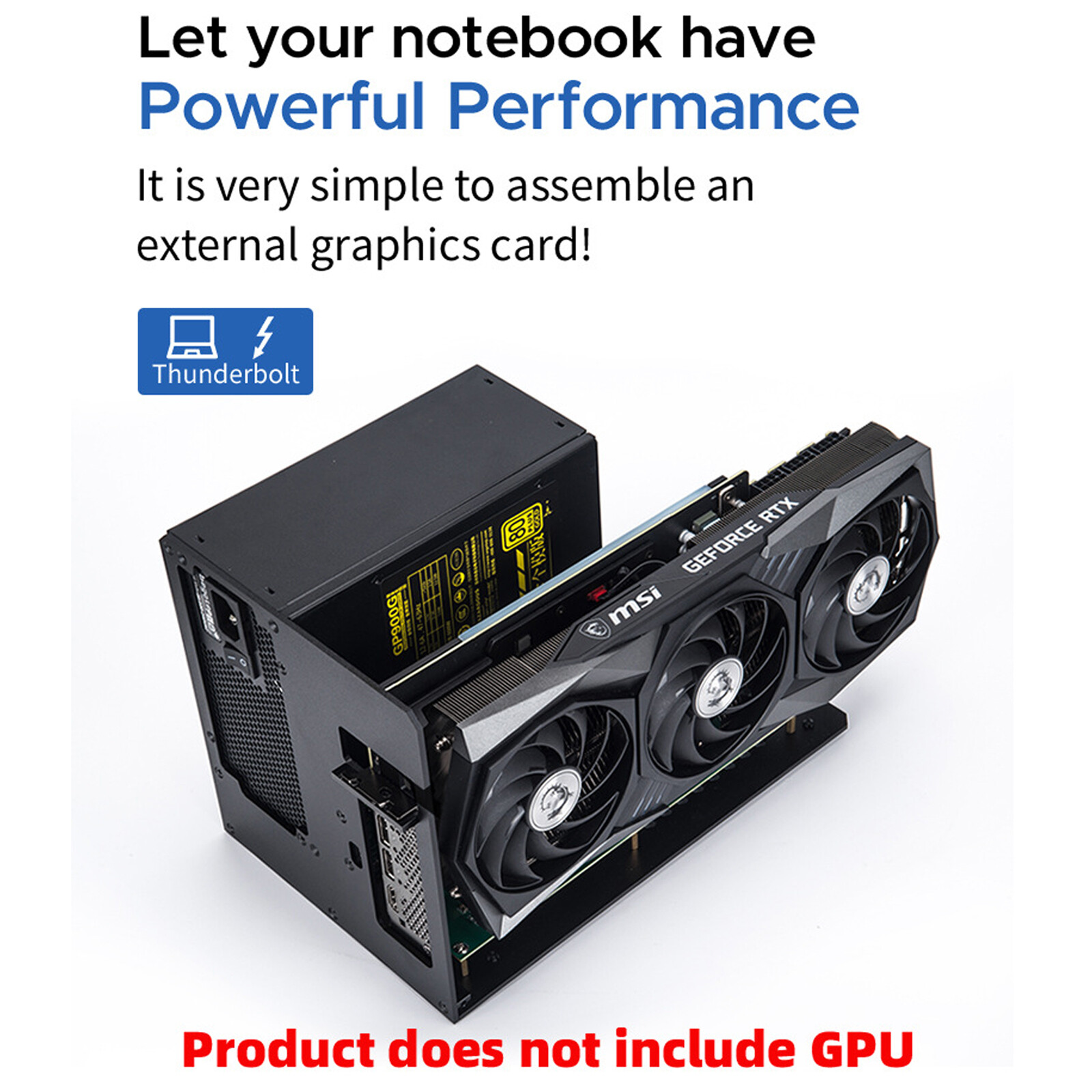 USB4 Thunderbolt 3/4 eGPU Dock Station Suport RTX4090 / RX7900XT Graphics Card