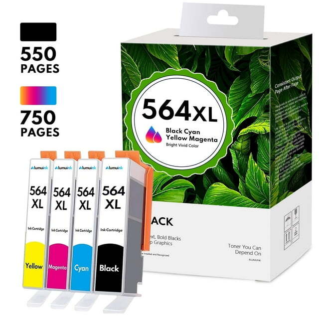 564 XL Ink Replacement for HP 564 Ink Cartridge Black Color C6380 Officejet 3520