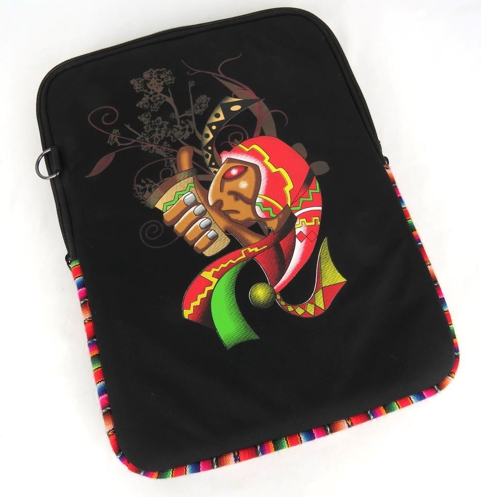 Padded Laptop Zippered Compartment 16 x 11.5 x 1 in. Peru logo Design Both Sides