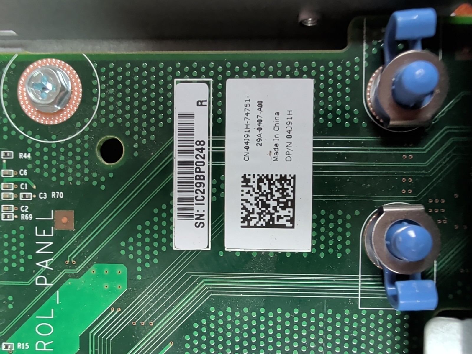 Dell Poweredge T320 Front LCD Power Button Control Panel 04J91H
