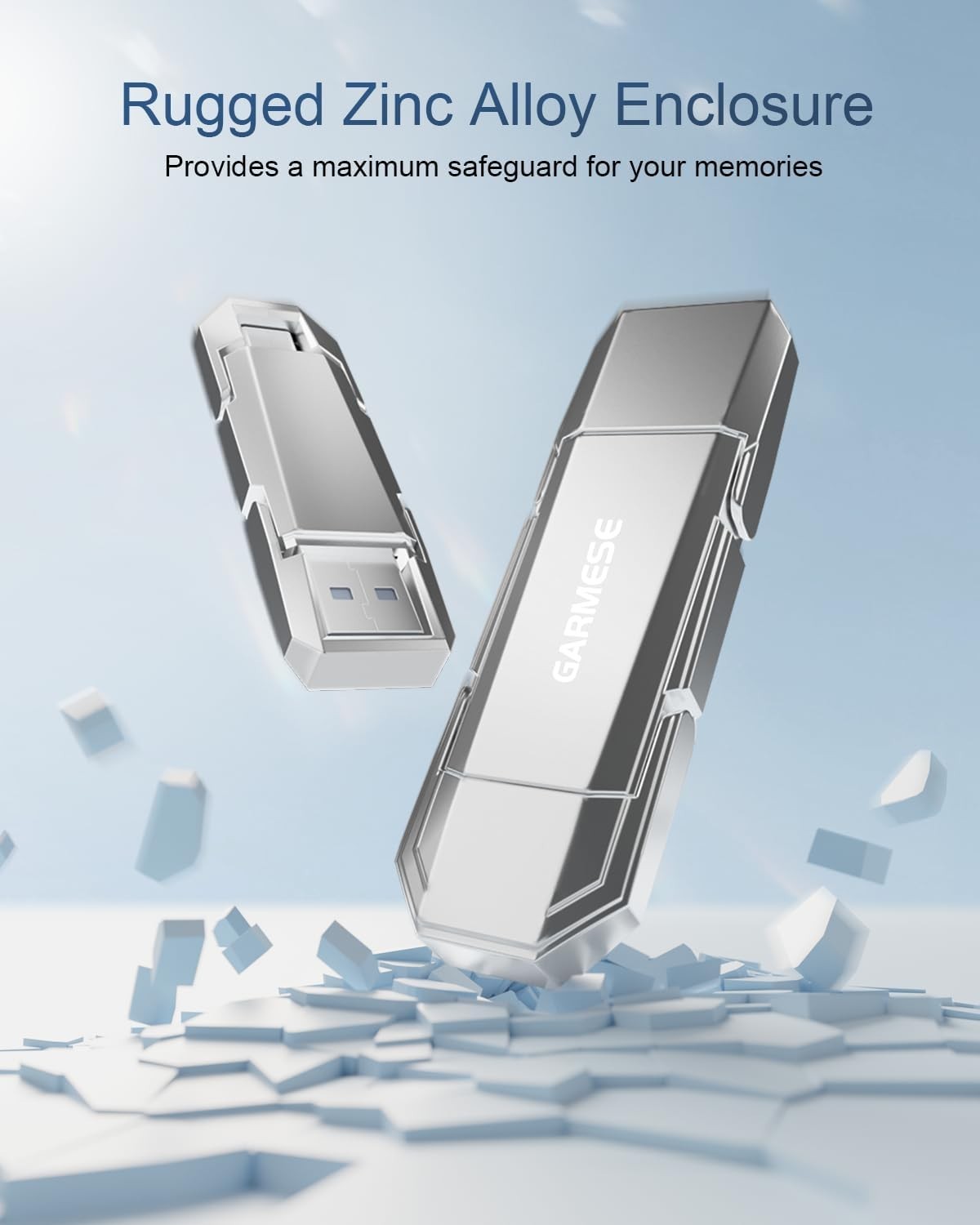 ⚡ USB C SSD Flash Drive 128GB 450MB/s Dual USB 3.2 Type C A External Metal Drive