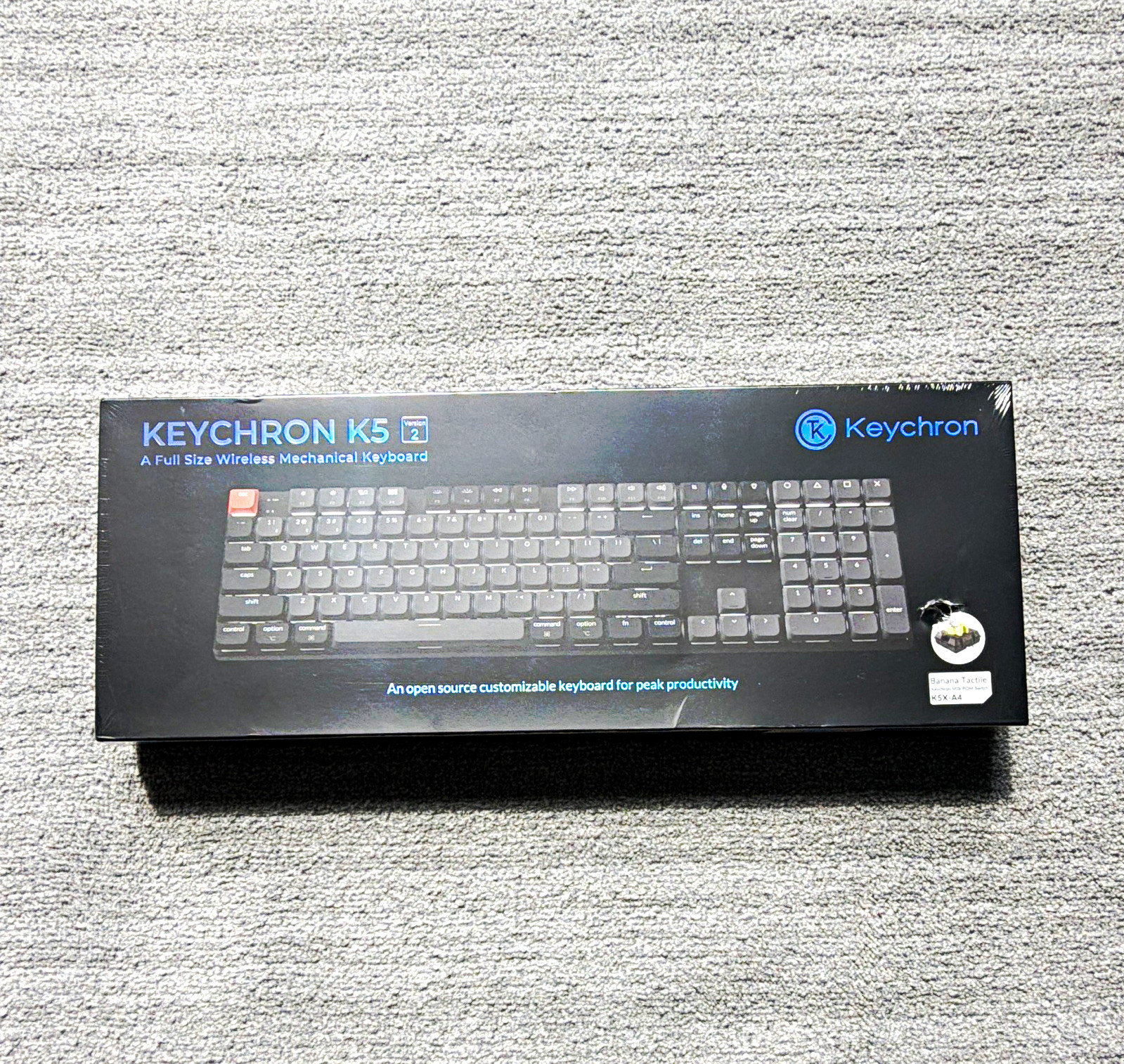 Keychron K5 Wireless Mechanical Illuminated Keyboard Black English QWERTY K5X-A4
