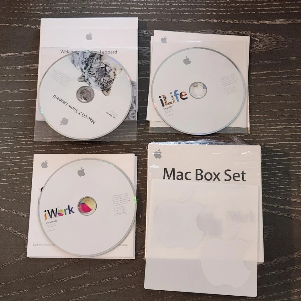 Apple Mac Box Set Snow Leopard iLife iWork Retail (Mac, 2009)