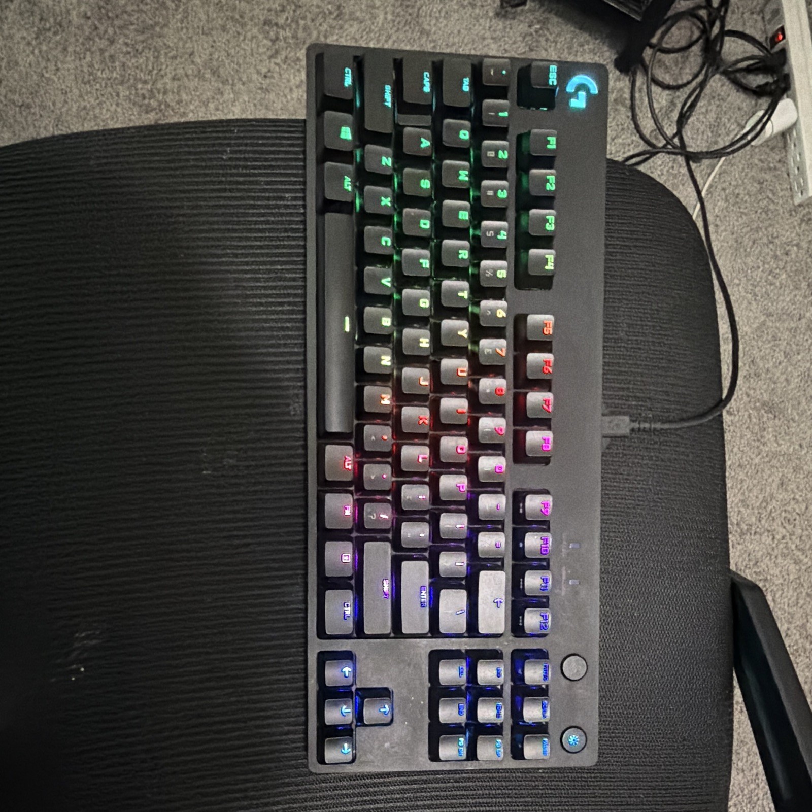 Logitech Wired USB RGB Illuminated Gaming Keyboard Black English QWERTY