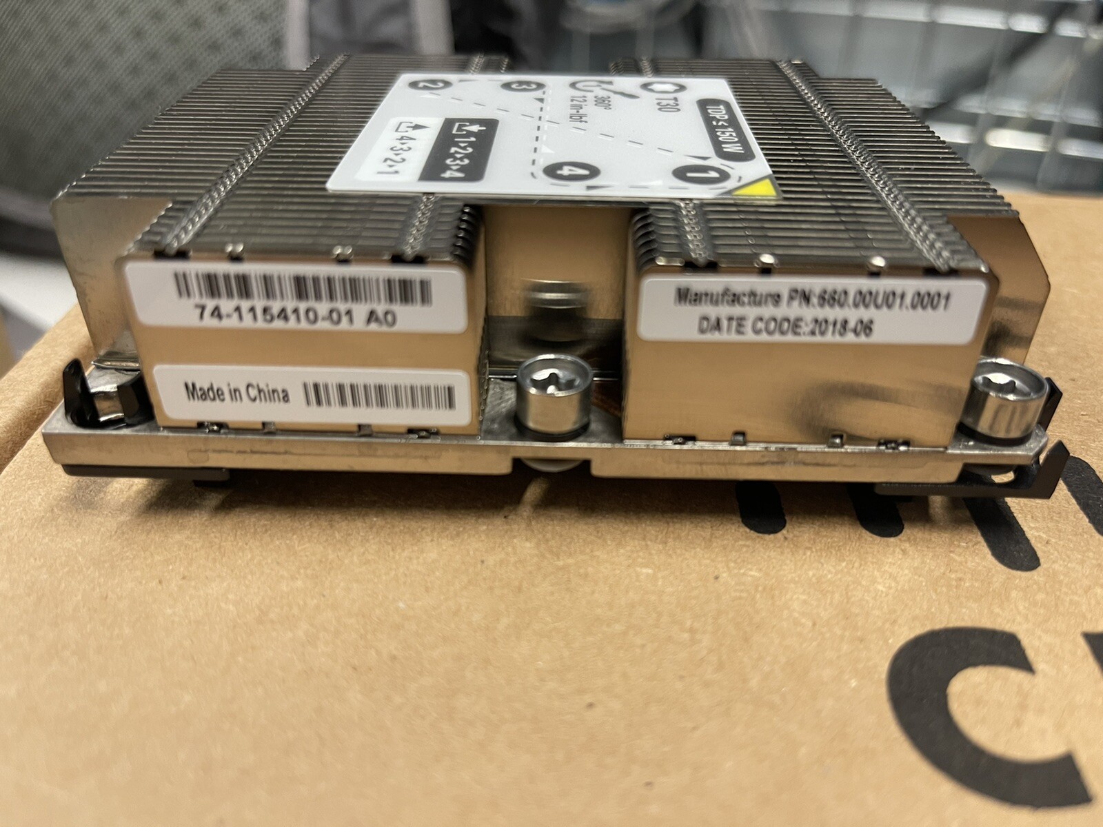 UCS-CPU-6148 Intel Xeon Gold 6148 20 Core 2.40GHz CPU with HeatSink 46 Available
