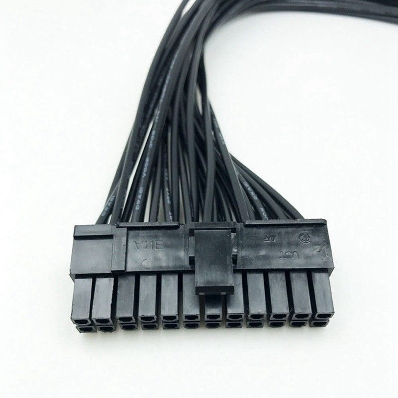Supply Splitter, Dual PSU Cable Adapter 24 Pin 20+4 Pin ATX Motherboard