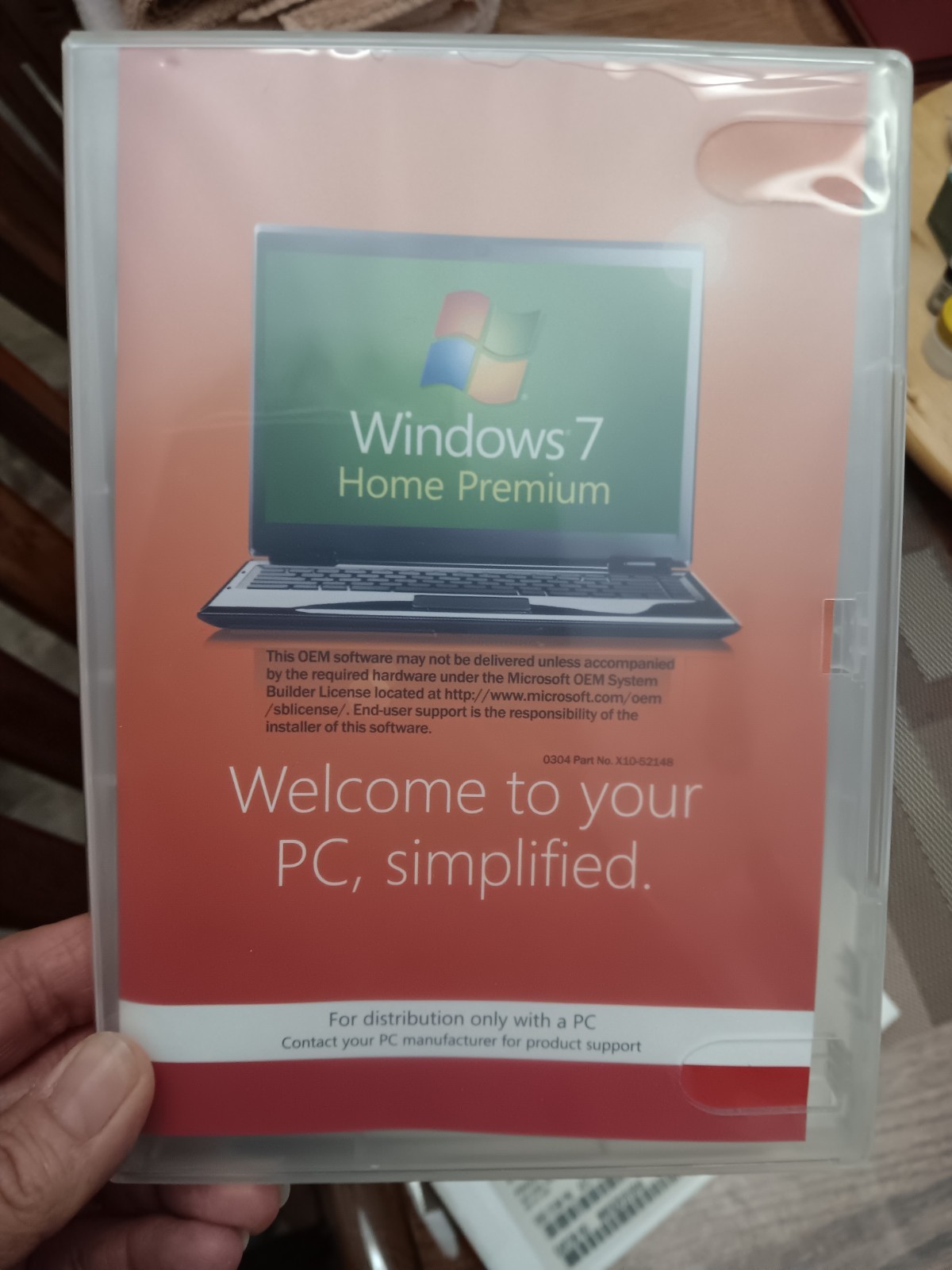 Microsoft Windows 7 Home Premium 64-Bit W/License Key OEM