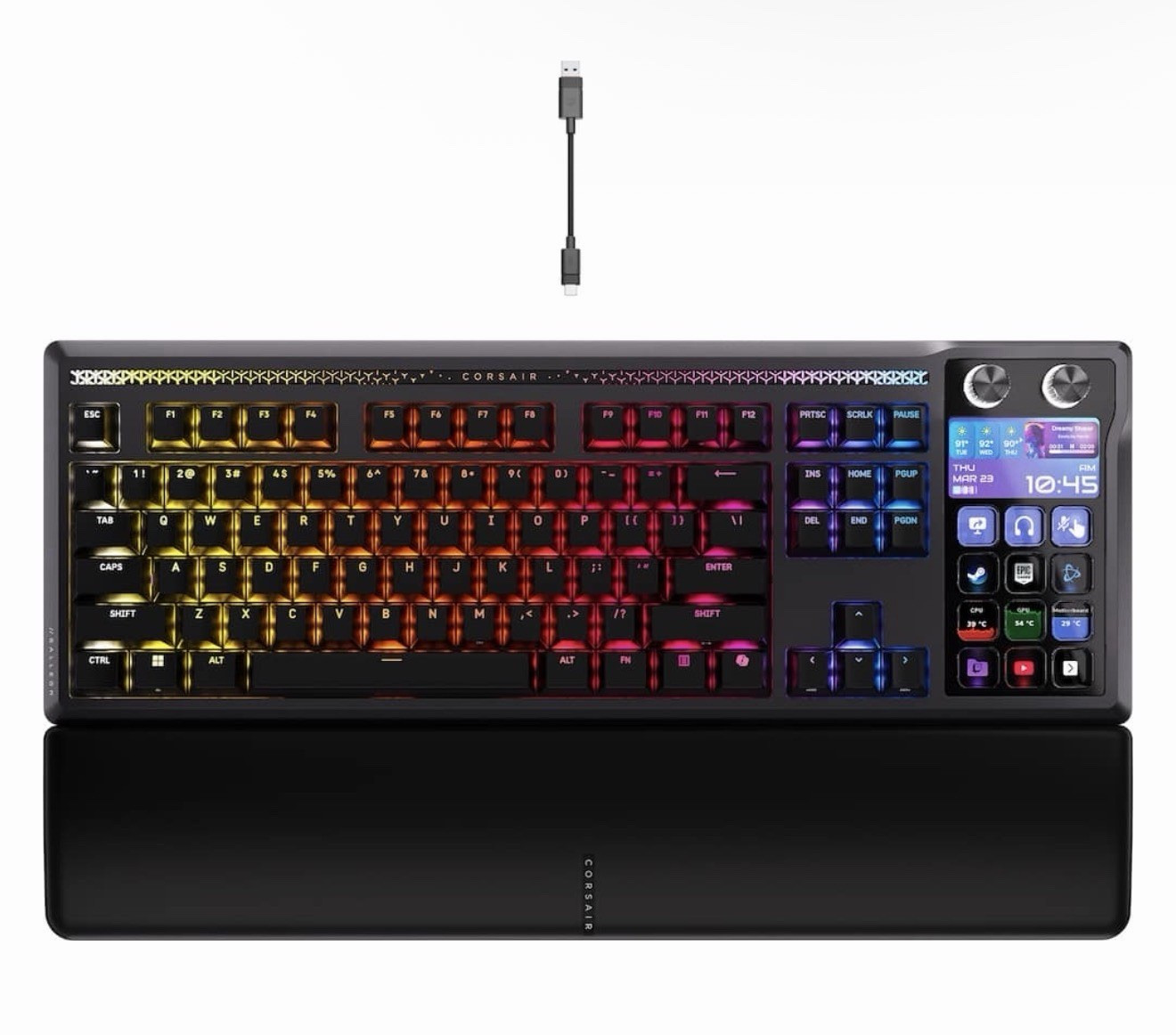 CORSAIR – GALLEON 100 SD Stream Deck-Integrated Mechanical Gaming Keyboard – Bla