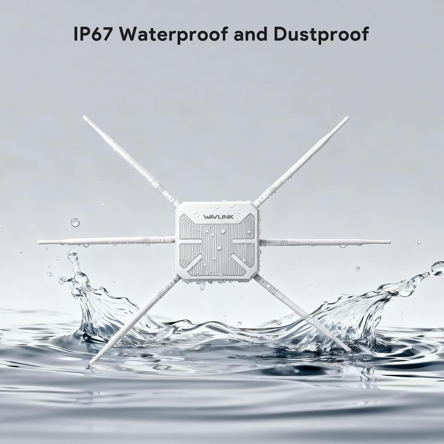 AX3000 Long Range Outdoor WiFi 6 Extender Signal Booster for Large Yard/Farm/RV