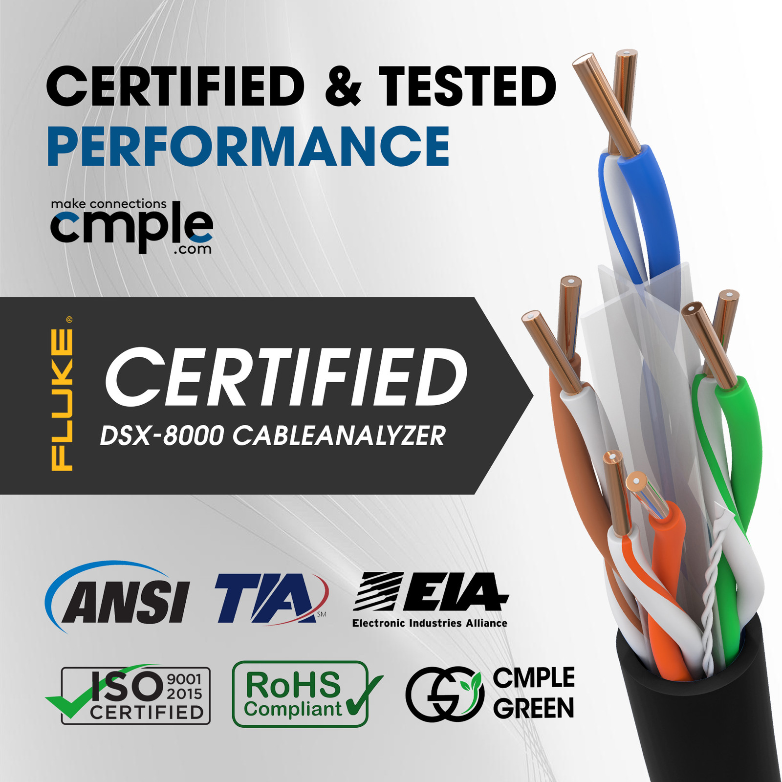 Cat6 Plenum Ethernet Cable 1000ft CMP 550MHz Solid Wire Bulk Ethernet LAN Black