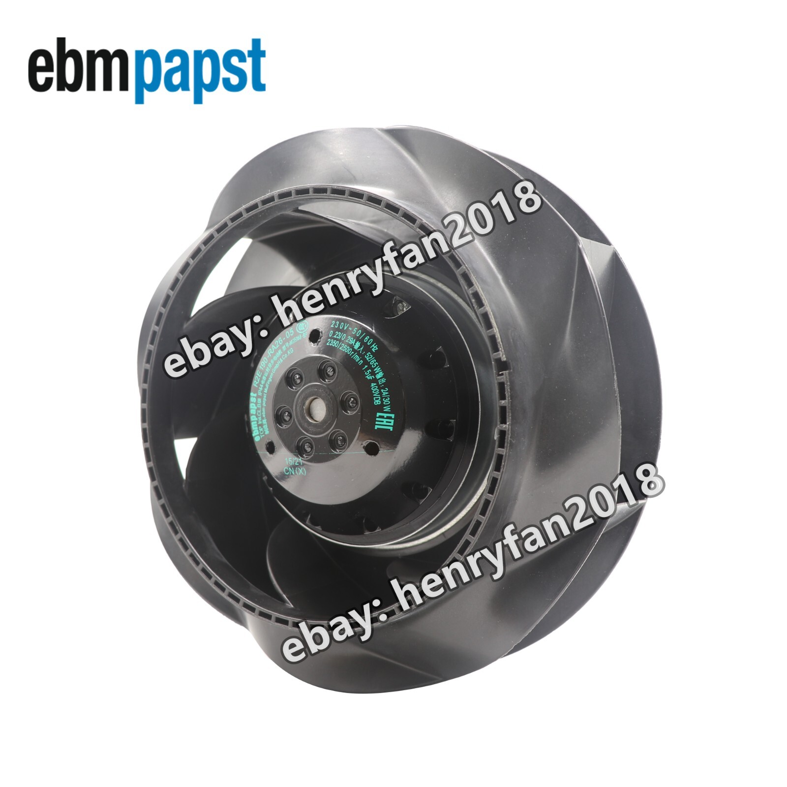 R2E190-RA26-05 Ebmpapst Centrifugal Fan 230VAC 65/62W 0.29A ??190mm Cooling Fan