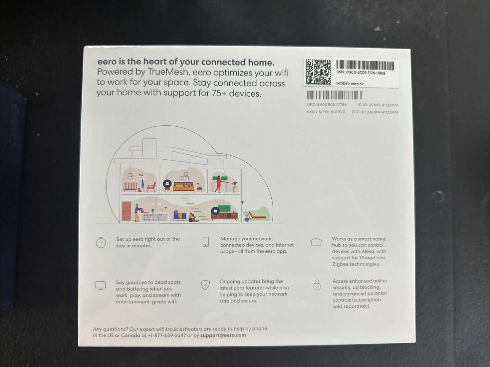 eero 6+ plus 2 pack 2402 Mbps 2 Port 574 Mbps Wireless Router – R010211 Amazon