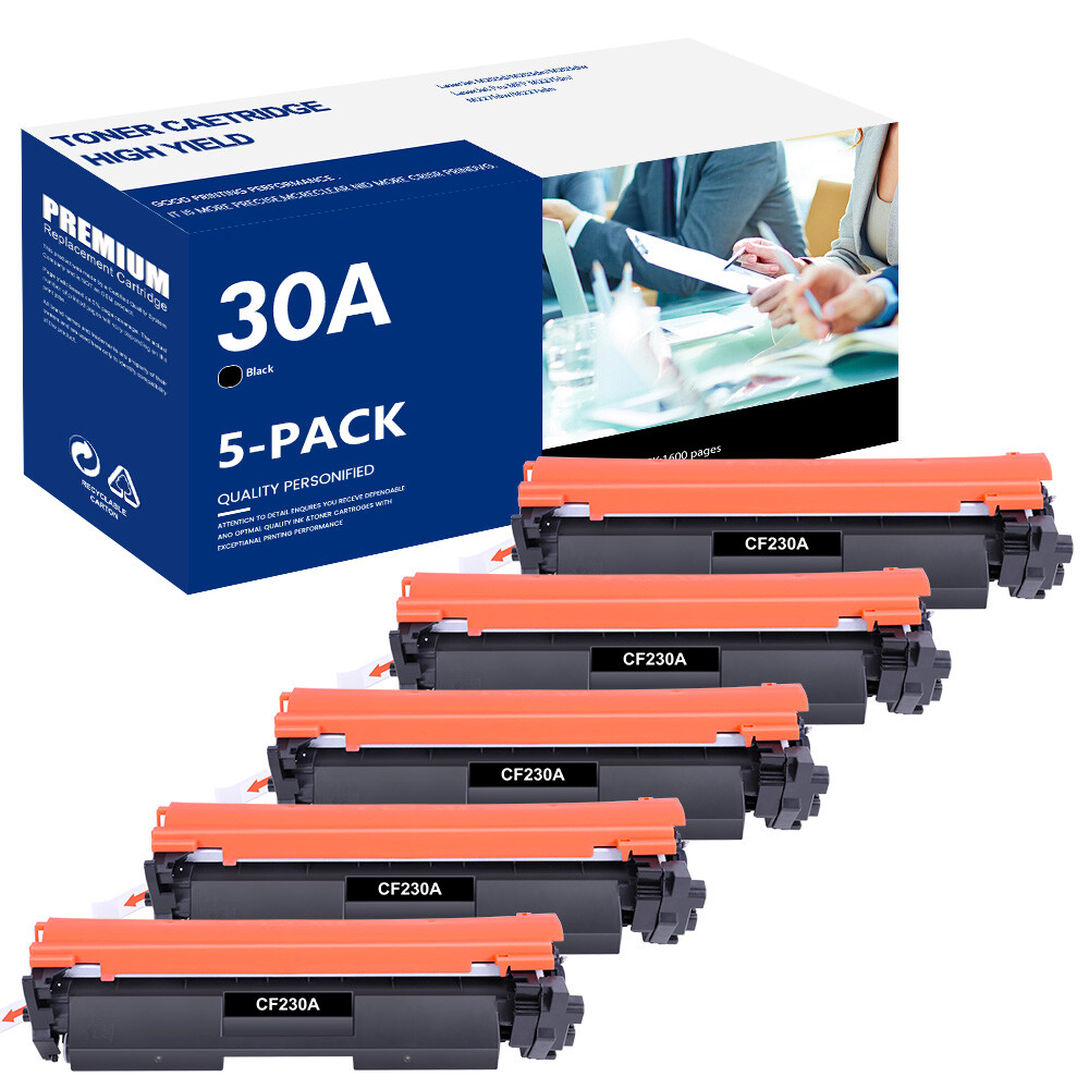 5PK CF230A Toner Cartridge for HP 30A LaserJet Pro M203dw M203dn MFP M227fdw INK
